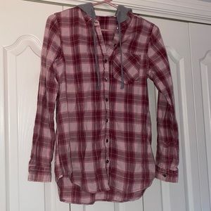 Vanilla Star Plaid Flannel w/ Hood